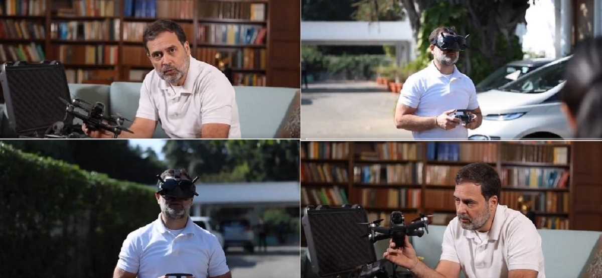 ड्रोन्स असेंबल करने में नहीं, सभी पुर्जे बनाने पर महारत ज़रूरी : राहुल गांधी